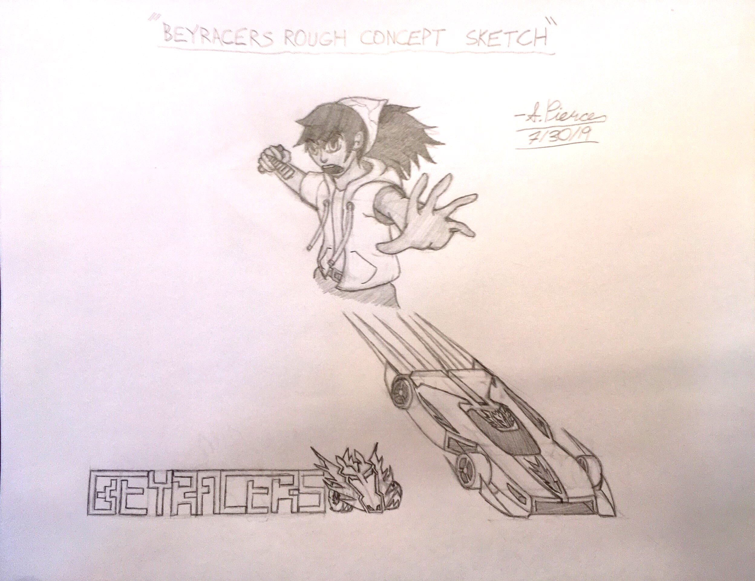 Beyracers Rough Concept Sketch